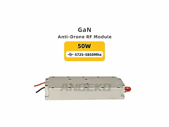 5725-5850MHz 50W GaN Anti-Drone RF Power Amplifier Module for UAV Jamming