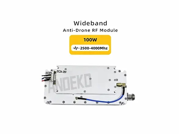 100W 2500-4000MHz Anti-Drone RF Power Amplifier Module | 45dB Gain