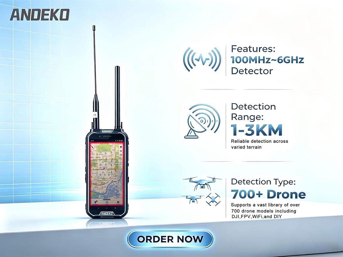 ANOEKO T6 Pro Handheld Drone Detector