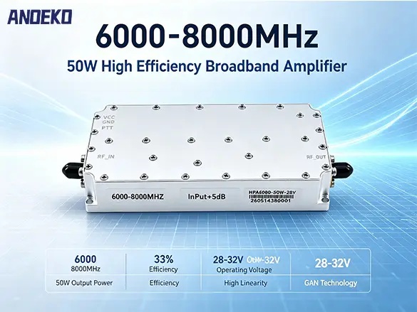 AOK-6000-8000 50W GaN RF Power Amplifier Module | 