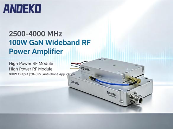 ANOEKO 2500-4000MHz 100W GaN RF Power Amplifier Mo