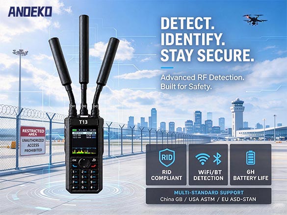 ANOEKO T13 Portable Drone Detector: 450g All-in-On