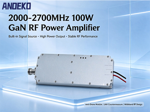ANOEKO 2000-2700MHz 100W GaN RF Amplifier Module with Signal Source | Narrowband PA for FPV & DJ