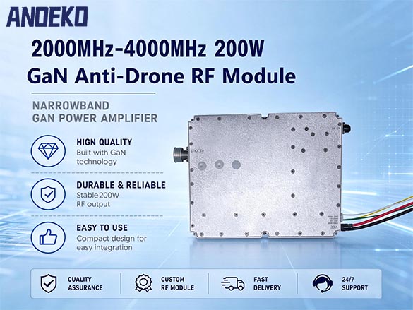 ANOEKO 200W GaN RF Power Amplifier Module, 2000–40